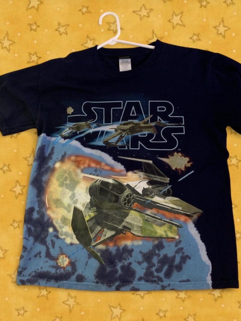 Star Wars Grunge Prequel T Shirt Print Tiedye M 90s vtg Rare Y2k Skater Alt Punk